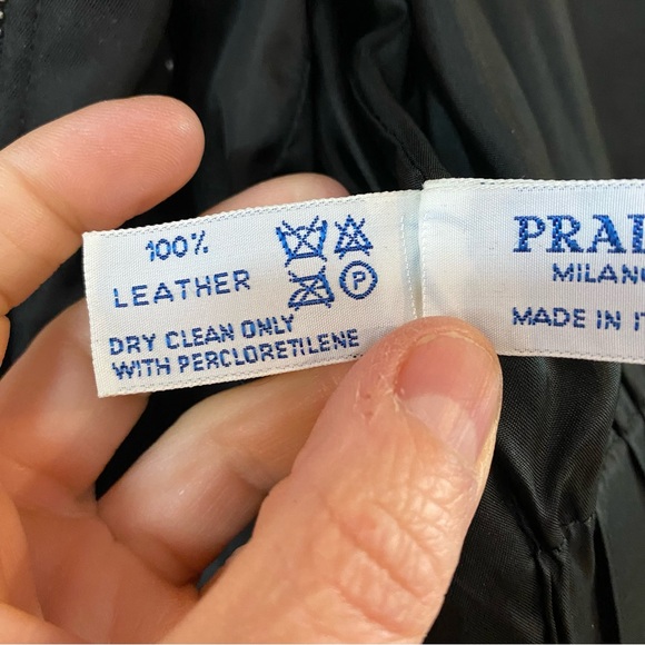 PRADA 90’s Vintage Black Utility Vest Nylon & Leather - Picture 11 of 11